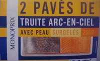 Pavé de truite arc-en-ciel