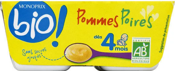 Compote pommes et poires sans sucre ajoutés