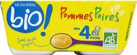 Compote pommes et poires sans sucre ajoutés