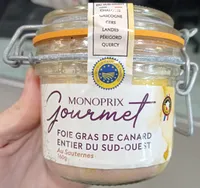 Foie gras de canard entier du Sud-Ouest au sauternes IGP