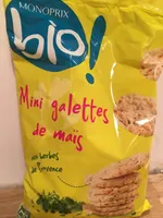 Mini galettes de maïs aux herbes de provence