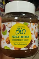Pâte a tartiner noisettes et cacao