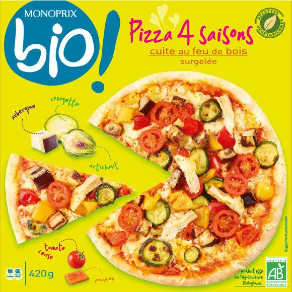 Pizza 4 saisons Bio