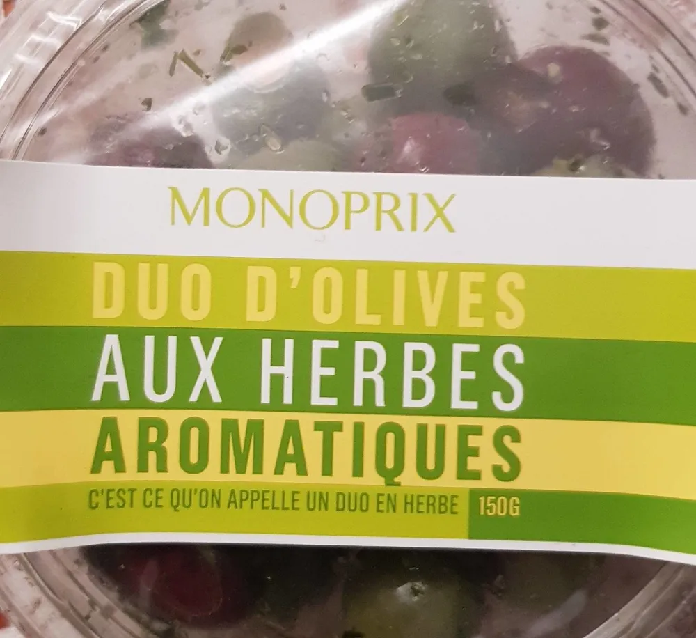 Duo d'olives aux herbes aromatiques