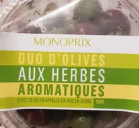 Duo d'olives aux herbes aromatiques