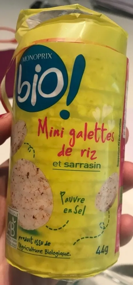 Mini galettes de riz et sarrasin