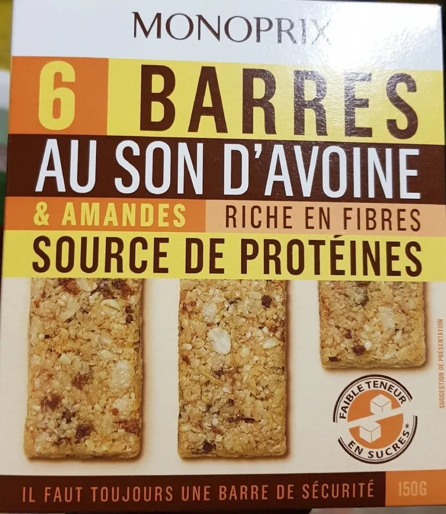 Barres au son d'avoine