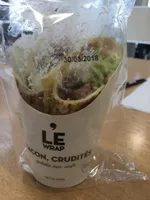 Le wrap Bacon, crudités