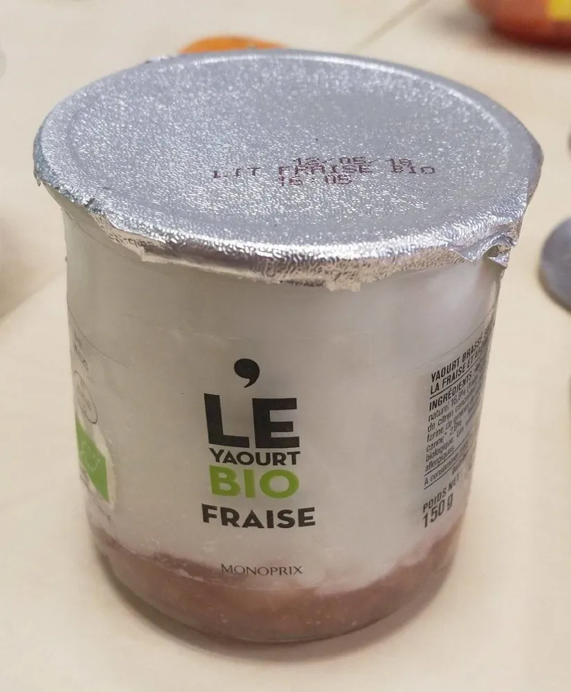 Le Yaourt Bio Fraise