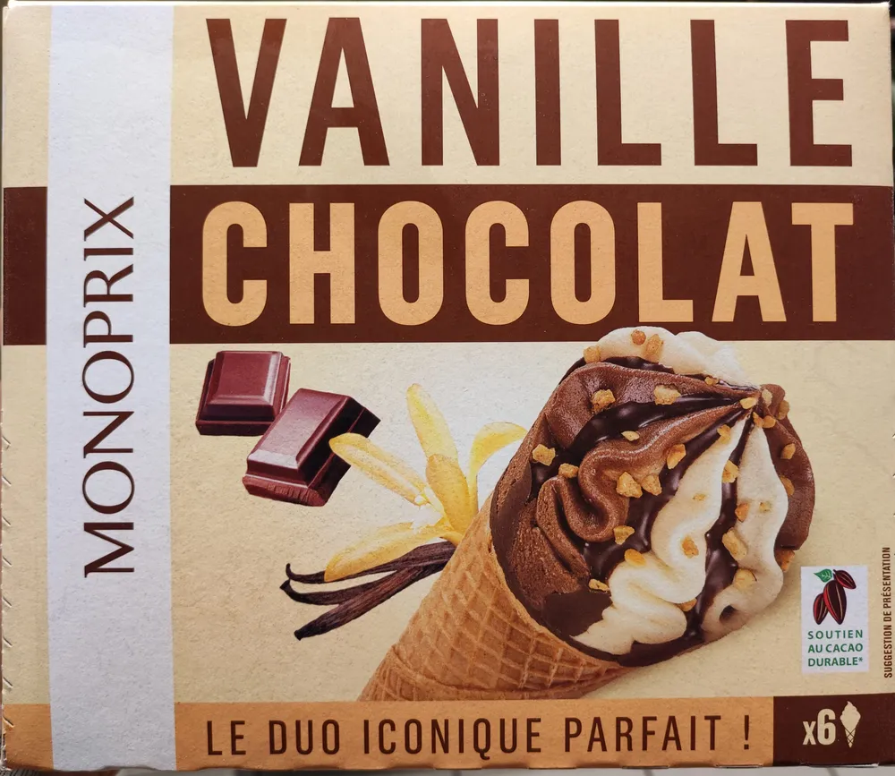 Cornets Vanille Chocolat