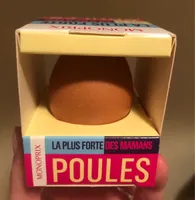 Veritable coquille d'oeuf remplie de chocolat praliné