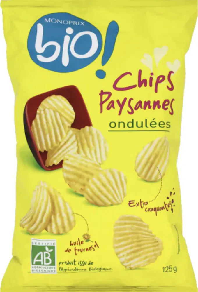 Chips paysannes ondulés