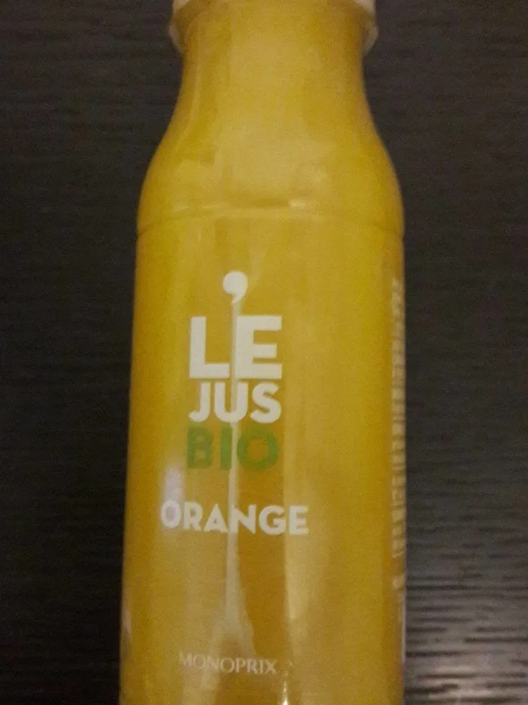 Le jus bio orange