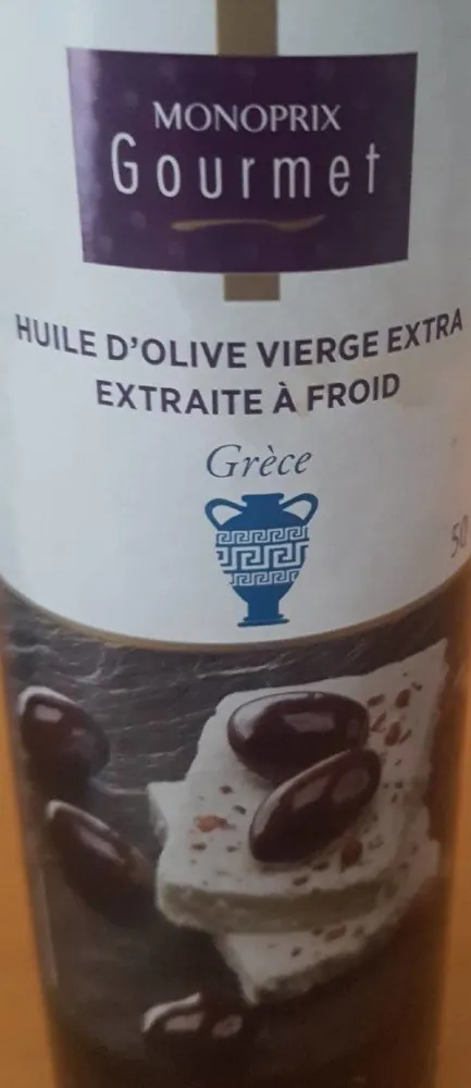 Huile d'olive vierge extra extraite à froid