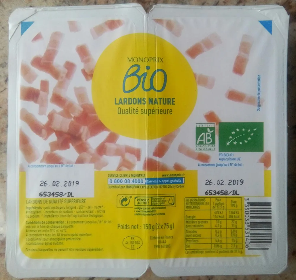 Lardons nature