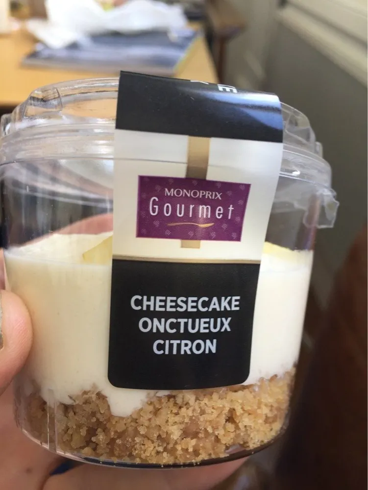 Cheescake onctueux citron