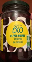 Olives noires entières au naturel