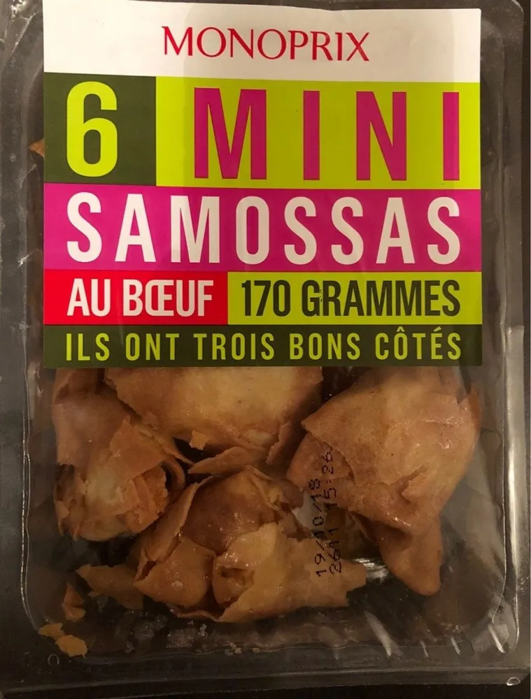 Mini samossas au boeuf