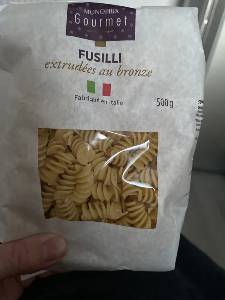 Fusilli extrudées au bronze