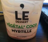 Le végétal coco myrtille