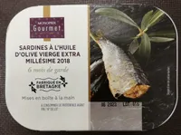 Sardines à l'huile d'olive vierge extra millésime 2018