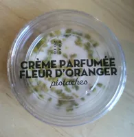 Crème parfumée fleurs d'oranger pistaches