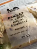 LA BAGUETTE POULET crudités sauce tandoori