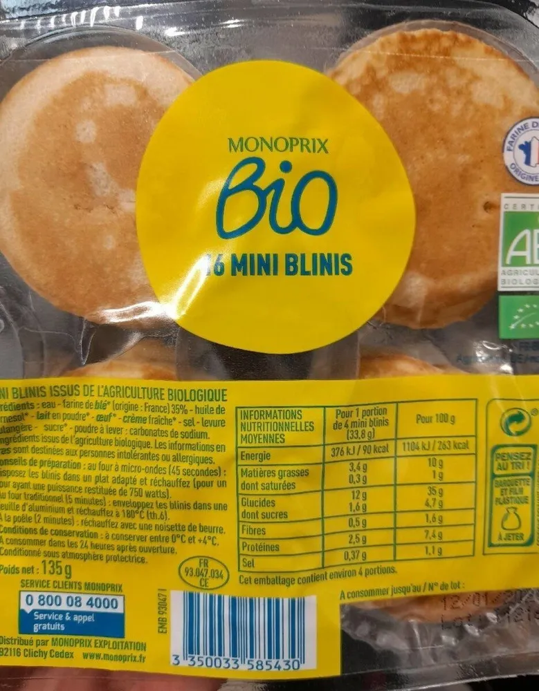 Mini blinis