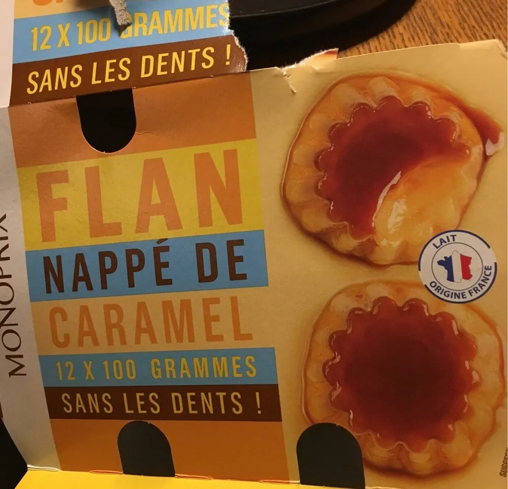 Flan nappé de caramel