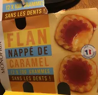 Flan nappé de caramel
