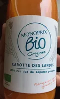 Jus de carotte des landes
