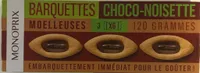 Barquettes choco noisette