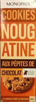 Cookies nougatine aux pépites de chocolat