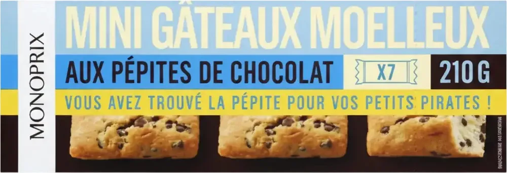 Mini gâteaux moelleux aux pépites de chocolat