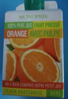 Jus d'orange fruit pressé 50cl