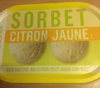 Sorbet citron jaune