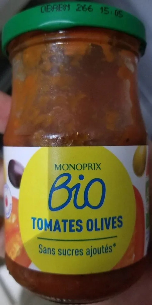 Sauce Tomates Olives Bio Sans sucres ajoutés