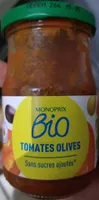 Sauce Tomates Olives Bio Sans sucres ajoutés