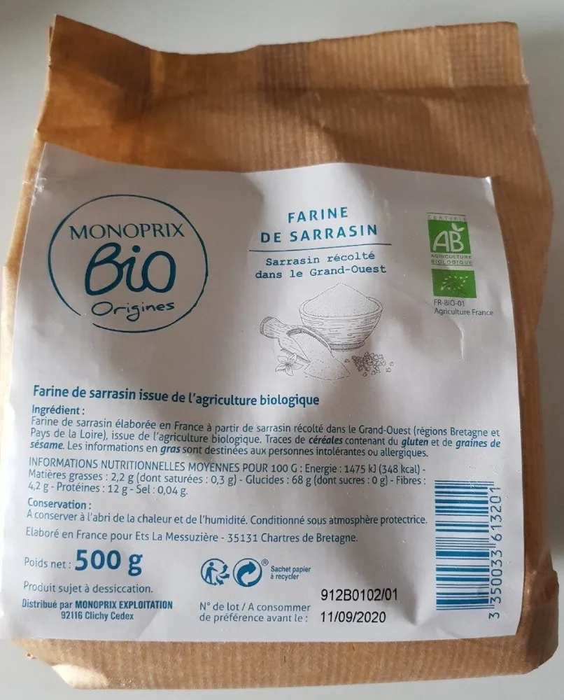 Farine de sarrasin bio
