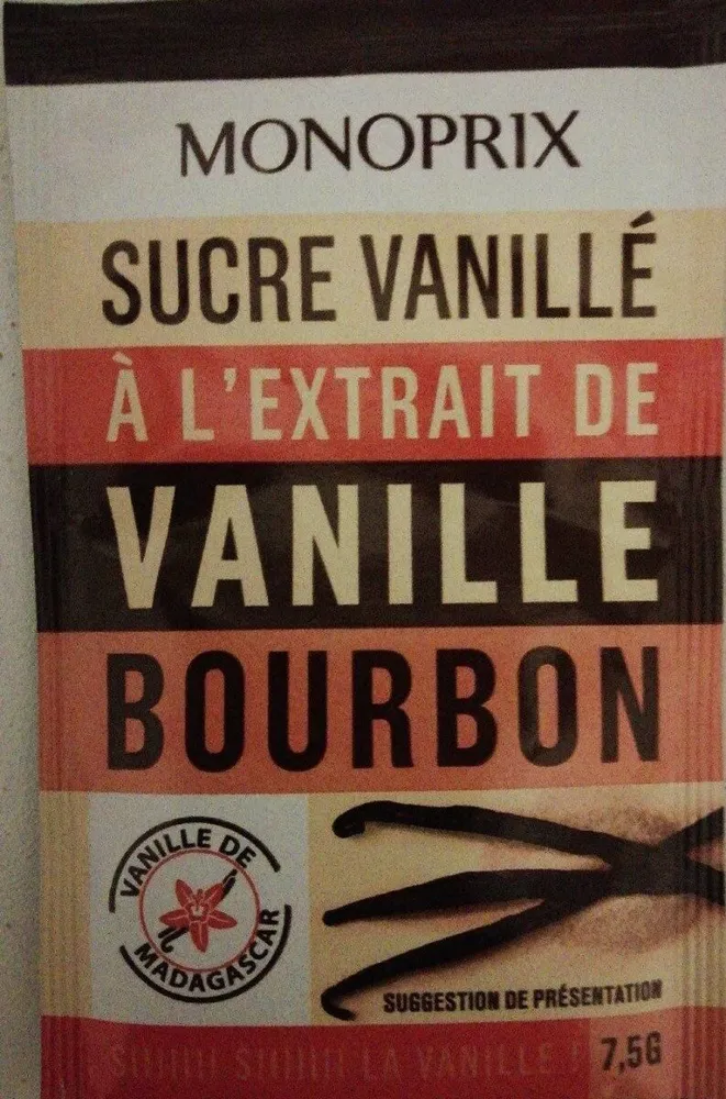 Sucre vanillé monoprix