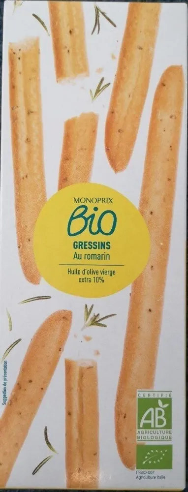 Gressins au romarin