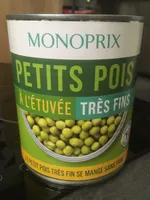 Petits pois à l'etuvée très fins