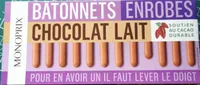Batonnets enrobés Chocolat Lait