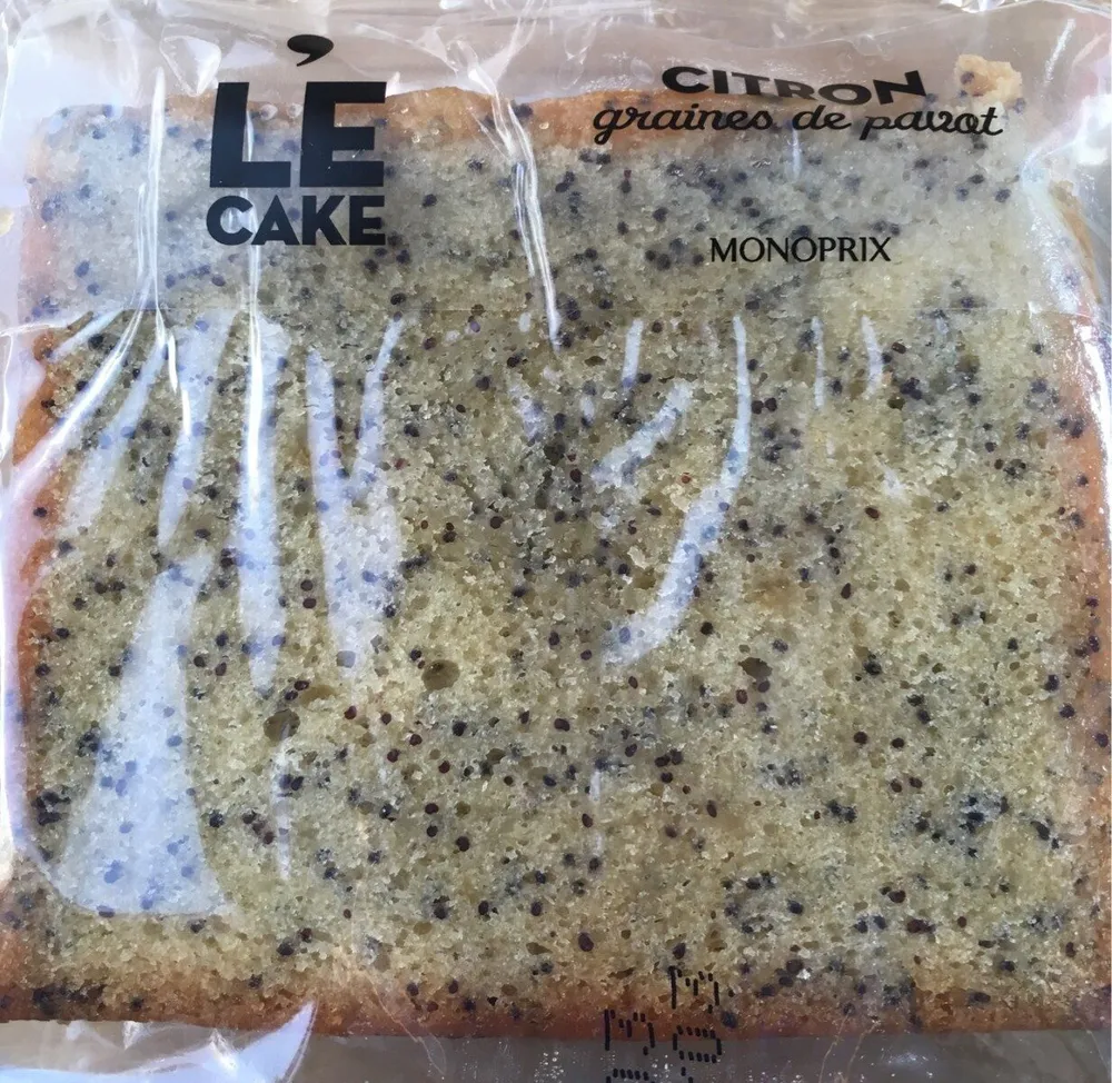 Le cake citron graines de pavot