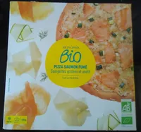 Pizza saumon fumé courgettes grillées et aneth