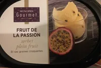 Sorbet plein fruit Fruit de la passion