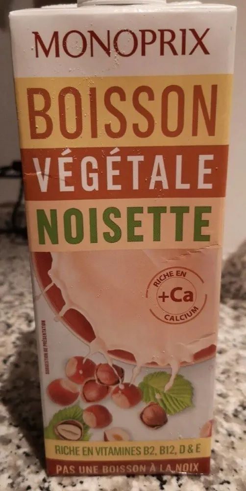 Boisson végétale noisette