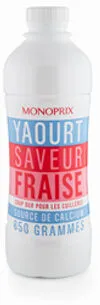 Yaourt à boire fraise