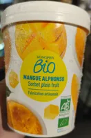 Sorbet artisanal mangue Alphonso plein fruit