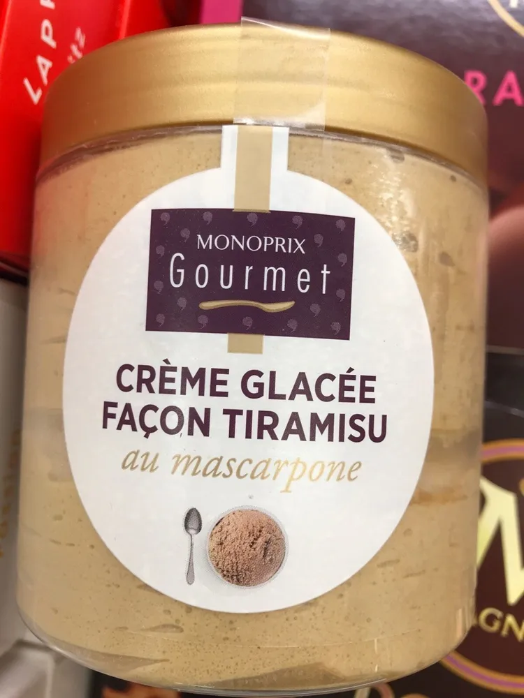 Creme glacée façon tiramisu